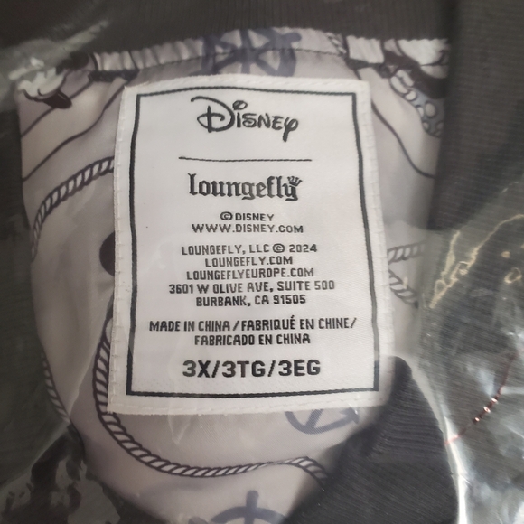 Disney Loungefly D23 Limited Edition Steamboat Willie Unisex Bomber Jacket ~ 3XL - Picture 5 of 6